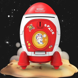 Cute Children Piggy Bank with Cartoon Sticker Multi-purpose Space