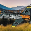 WWII BF-109 Fighter Plane Embroidered Iron-On Patch – German Aircraft Appliqué