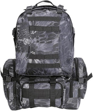 55L 600D Tactical Army Rucksacks Molle Backpack Camping Outdoor Hiking Trekking Traveling Bag Black Pythons Grain