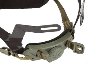 Airsoft Helmfast Cut,Bump Helmet Pads,Adjustable Helmet Liner Kit Head Locking Chin Strap for Outdoor Tactical Helmets with Bolts and Screws(Green)