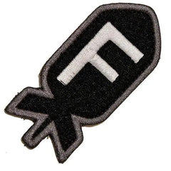 F Bomb F*ck F Word Patches 2 75" | Velcro Morale Patches |  Black
