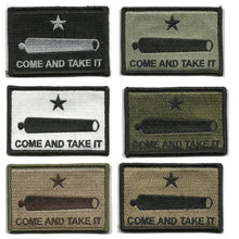 Gonzales Come & Take it Cannon Patches 3x2" | Velcro Morale Patches | - design and color reference for Texas Revolution Bundle; three patches total