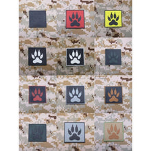 PVC K9 Paw K-9 PD Cop Dog Handeler Patches 2" | Velcro Morale Patches | - design and color reference for K9 Handler Bundle; three patches total