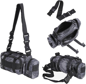 55L 600D Tactical Army Rucksacks Molle Backpack Camping Outdoor Hiking Trekking Traveling Bag Black Pythons Grain