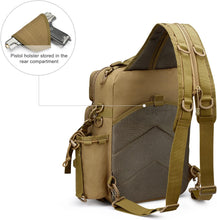Fishing Tackle Storage Bag Outdoor Shoulder Backpack with Rod Holder Tactical Sling Bag