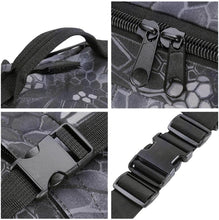 55L 600D Tactical Army Rucksacks Molle Backpack Camping Outdoor Hiking Trekking Traveling Bag Black Pythons Grain