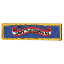 Gadsden Don't Tread on Me DTOM Banner Patches 3.75x1"