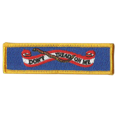 Gadsden Don't Tread on Me DTOM Banner Patches 3.75x1"