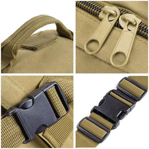 55L 600D Tactical Army Rucksacks Molle Backpack Camping Outdoor Hiking Trekking Traveling Bag Mud Color