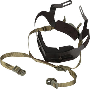 Airsoft Helmfast Cut,Bump Helmet Pads,Adjustable Helmet Liner Kit Head Locking Chin Strap for Outdoor Tactical Helmets with Bolts and Screws(Green)