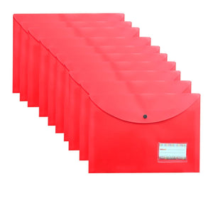 5 pcs Bright Color Envelope Folder (Red)
