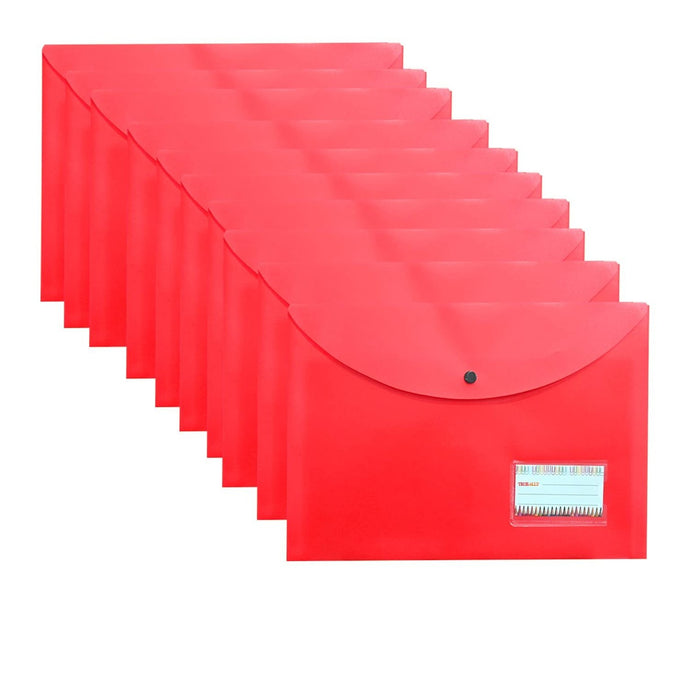 5 pcs Bright Color Envelope Folder (Red)