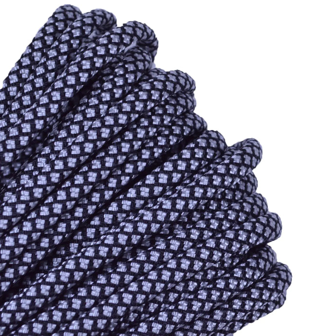 Bored Paracord Brand 550 lb Type III Paracord - Silver Diamonds 100 Feet