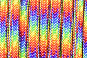Bored Paracord Brand Paracord/Parachute Cord 7-Strand 550 Lb. Break Strength Guaranteed U.S. Made Type III - Hippie (100 feet)