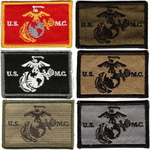 USMC Marine Corps 2x3" Velcro backing - design and color reference for Marine Corps Bundle; three patches total