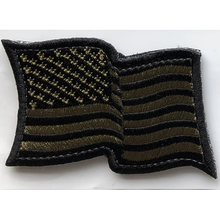USA US Flag Forward WAVING Facing Patches 3x2"