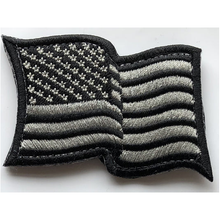 USA US Flag Forward WAVING Facing Patches 3x2"