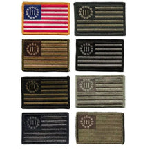 BuckUp Tactical Morale Patch Hook USA 3% Percenter Three Percenter Patches 3x2".