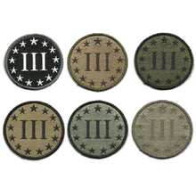 BuckUp Tactical Morale Patch Hook 3% III% Three Percenter Circled Patches 3" | BuckUp Tactical
