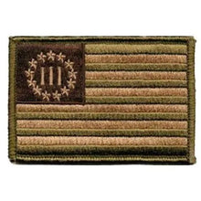 BuckUp Tactical Morale Patch Hook USA 3% Percenter Three Percenter Patches 3x2".