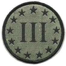 BuckUp Tactical Morale Patch Hook 3% III% Three Percenter Circled Patches 3" | BuckUp Tactical