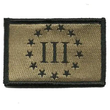 BuckUp Tactical Morale Patch Hook 3% Three Percenter Patches 3x2".