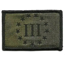 BuckUp Tactical Morale Patch Hook 3% Three Percenter Patches 3x2".