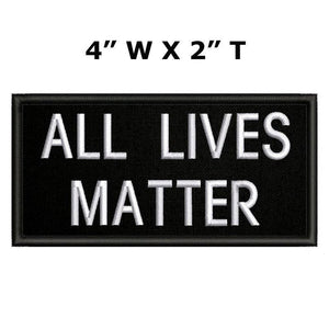 All Lives Matter 4x2" Hook Fastener patch - BuckUp Tactical