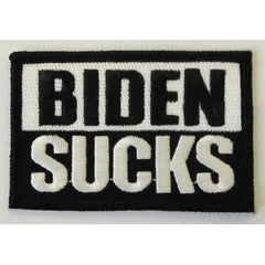 BIDEN SUCKS 3x2" Hook Fastener patch