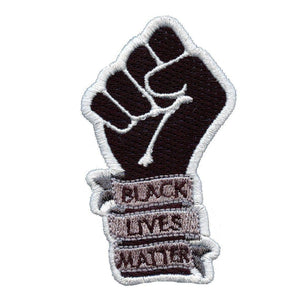 black lives matter 3" cutout fist die cut patch - BuckUp Tactical