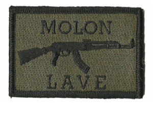 BuckUp Tactical Morale Patch Hook AK-47 Molon Labe Lave Patches 3x2" - BuckUp Tactical