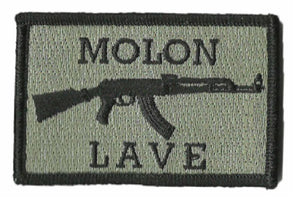 BuckUp Tactical Morale Patch Hook AK-47 Molon Labe Lave Patches 3x2" - BuckUp Tactical