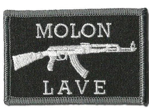 BuckUp Tactical Morale Patch Hook AK-47 Molon Labe Lave Patches 3x2" - BuckUp Tactical
