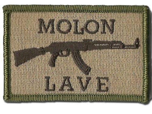 BuckUp Tactical Morale Patch Hook AK-47 Molon Labe Lave Patches 3x2" - BuckUp Tactical
