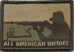 BuckUp Tactical Morale Patch Hook All American INFIDEL Patches 3x2" - BuckUp Tactical