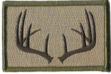 BuckUp Tactical Morale Patch Hook Antlers Deer Wildlife Hunter Hunt Patches 3x2" - BuckUp Tactical