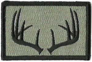 BuckUp Tactical Morale Patch Hook Antlers Deer Wildlife Hunter Hunt Patches 3x2" - BuckUp Tactical