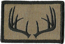 BuckUp Tactical Morale Patch Hook Antlers Deer Wildlife Hunter Hunt Patches 3x2" - BuckUp Tactical