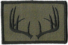 BuckUp Tactical Morale Patch Hook Antlers Deer Wildlife Hunter Hunt Patches 3x2" - BuckUp Tactical