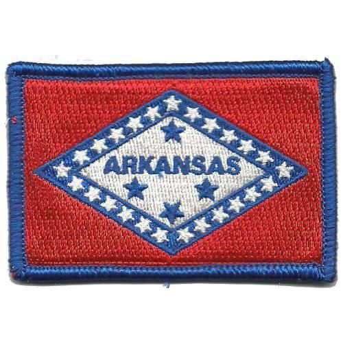 BuckUp Tactical Morale Patch Hook Arkansas Little Rock State Patches 3x2