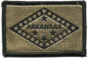 BuckUp Tactical Morale Patch Hook Arkansas Little Rock State Patches 3x2" - BuckUp Tactical