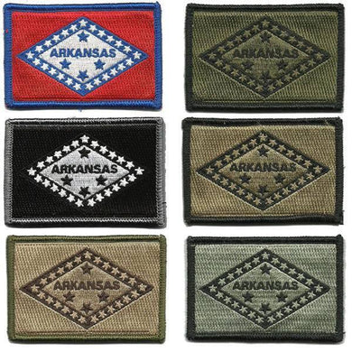 BuckUp Tactical Morale Patch Hook Arkansas Little Rock State Patches 3x2