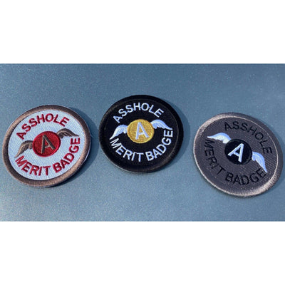 BuckUp Tactical Morale Patch Hook Asshole Merit Badge 2.5" Tactical Funny Patch.