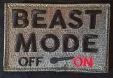 BuckUp Tactical Morale Patch Hook BEAST MODE ON OFF Patches 3x2" - BuckUp Tactical