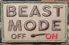 BuckUp Tactical Morale Patch Hook BEAST MODE ON OFF Patches 3x2" - BuckUp Tactical