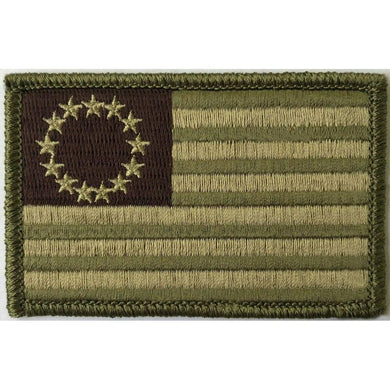 BuckUp Tactical Morale Patch Hook Betsy Ross Patches 3x2