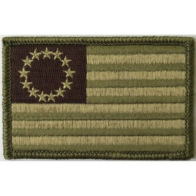 BuckUp Tactical Morale Patch Hook Betsy Ross Patches 3x2".