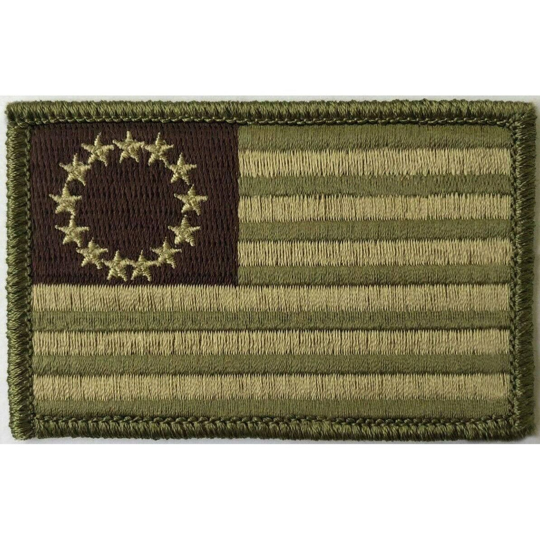 BuckUp Tactical Morale Patch Hook Betsy Ross Patches 3x2