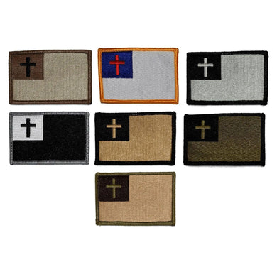 BuckUp Tactical Morale Patch Hook Christian Flag Patches 3x2