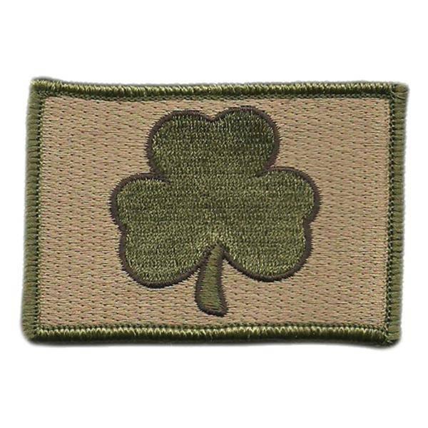 BuckUp Tactical Morale Patch Hook Clover Irish Patches 3x2